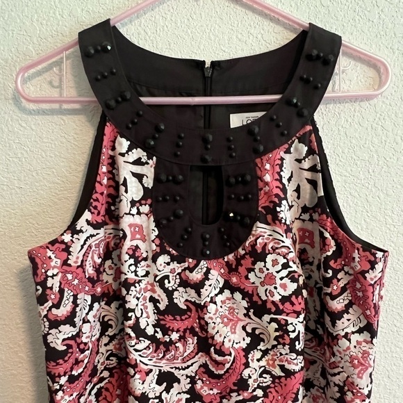 Pink and Brown Ann Taylor Loft Dress Size 8 - Picture 2 of 10